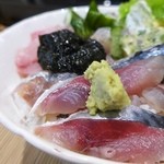 勝すし - アジ・サバ丼アップ