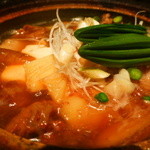 龢 - 【H27.3.4】竹の子と葱の牛スジ腐１５００円。