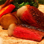 龢 - 【H27.3.4】常陸牛イチボ炭焼き３２００円。