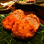 龢 - 【H27.3.4】蔵尾ポークのメンチカツ８００円。