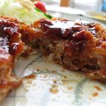 ホルモン食堂 - メンチカツの断面