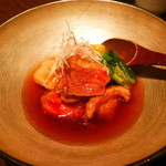 龢 - 【H27.3.4】合鴨と上州葱の治部煮１５００円。