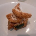 restaurant Noël - 甲イカとズッキーニのフライ　当然中はレアーですよ