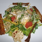 kawara CAFE＆DINING - お豆腐、根菜、おくら、山芋の和風香味サラダ