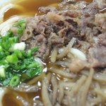 かめやうどん店 - ダシも和牛も松山独特の甘い味付け