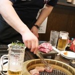 SATOブリアン - 佐藤さんが焼いてくれます♪