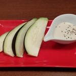 ビーダブリュー カフェ - 茄子のバーニャカウダ（試作品？）