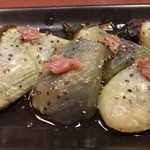 ビーダブリュー カフェ - 焼き茄子とアンチョビのマリネ