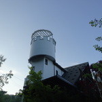 青い空 - 外から見た展望デッキ