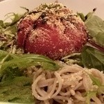 ビーダブリュー カフェ - 完熟焼きトマトの和え蕎麦