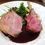 Mon Petit Cochon Rose - ニュージーランド産仔羊
                          千葉県産いも豚
                          甘口のシェリー酒のソース