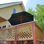 Cafeこむぎ野 - 今回はテラスで頂きました