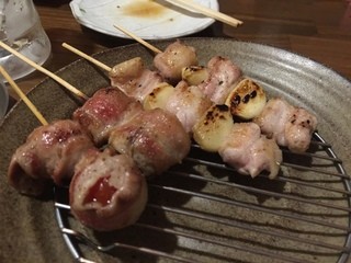 炭火焼鳥 風 - トマト・ももにんにく