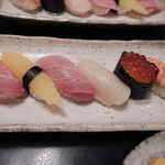 大トロ・数の子・平貝・いくら・えび（特上握り）