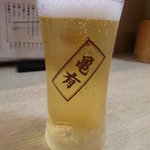 Sumibi Yakitori Makaya - 瓶ビールグラス