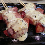 炭火焼き鳥 まかや - トマトベーコン