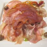 トラットリア ダイ パエサーニ - 自家製アブルッツォサラミの盛り合わせ　￥1400