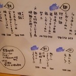 極麺 青二犀 - メニュー(201506)