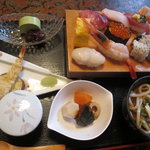 Sushi Katsu - 翌日２人が食べた、１０００円ランチセット