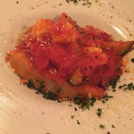 ナスとモッツァレラのトマトパスタ