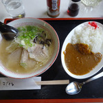 軽食 喫茶 リバー - 「中華そば」580円・「ミニカレー」300円