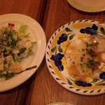 La Pausa - シーザーサラダと蛸のカルバッチョ