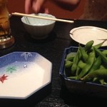 美味い家 若鈴 - 2015年6月：枝豆(\292)…値段から想像するよりたっぷり量がありました！