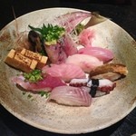 美味い家 若鈴 - 2015年6月：地魚寿司(\2355)