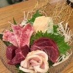 肉寿司 - 肉刺し盛り