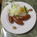 フレスガッセ - フレスガッセ(長野県北佐久郡軽井沢町)ソーセージ盛合せ(3種類)1240円(単品)