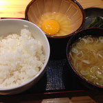 綱島の串屋横丁 - 玉子かけご飯