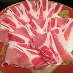 えびの高原荘 - お代わりの肉も美しい！