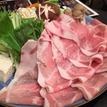 えびの高原荘 - 綺麗な黒豚ロース肉