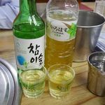 阿峴洞カンジャンケジャン - チャミッスルの緑茶割り