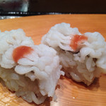 鮨 千寿 - この時季は ハモの湯引きでしょう