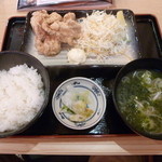 Mekikinoginji - 揚げたて朝唐定食５１９円（税込）