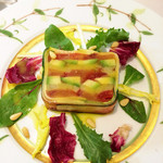 レストラン アラジン - トマト、ナス、アボカド、ズッキーニのテリーヌ