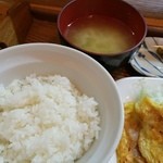 来留美 - ご飯＆味噌汁です。