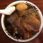 富山ブラックラーメンだらんま - 肉おおめ、肉増しの空中写真