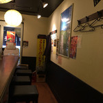 富山ブラックラーメンだらんま - 壁側