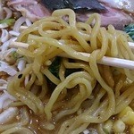 ラーメン歓 - 味噌部長￥900+大盛￥100（麺固め）麺はミタニ製麺所