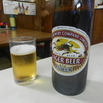 まずはとりあえずビールで♪