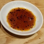 大阪王将 - 餃子のたれに辣油