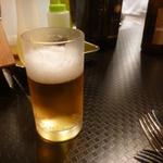 オステリア ブッコ - 先ずはビールを