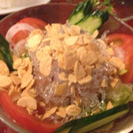 味十味 - サラダ 鶏ササミのお造り入り