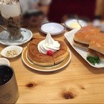 コメダ珈琲店 - ジェリコ&アイスコーヒー&シロノワール&味噌カツ