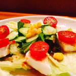 竹とんぼ - クリームチーズと野菜のサラダ