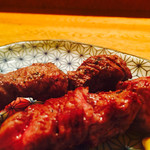 竹とんぼ - 牛串焼き