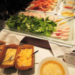 ライブキッチン COOKA - 冷製豚ロースのシザーサラダ。