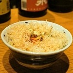 是屋 - 2015.5 あおさ天かすのせ濃厚玉子ごはん（400円）